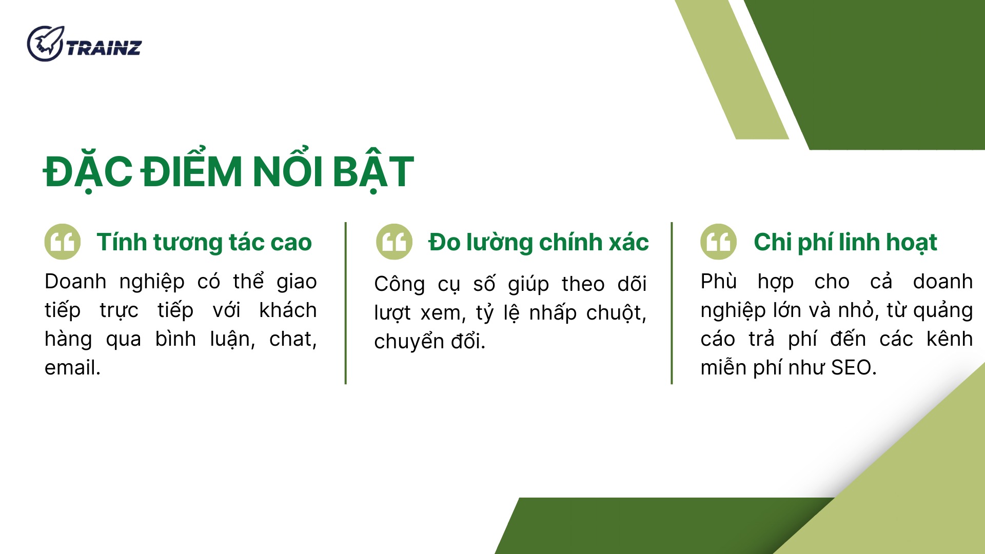 2. Đặc điểm nổi bật của digital marketing