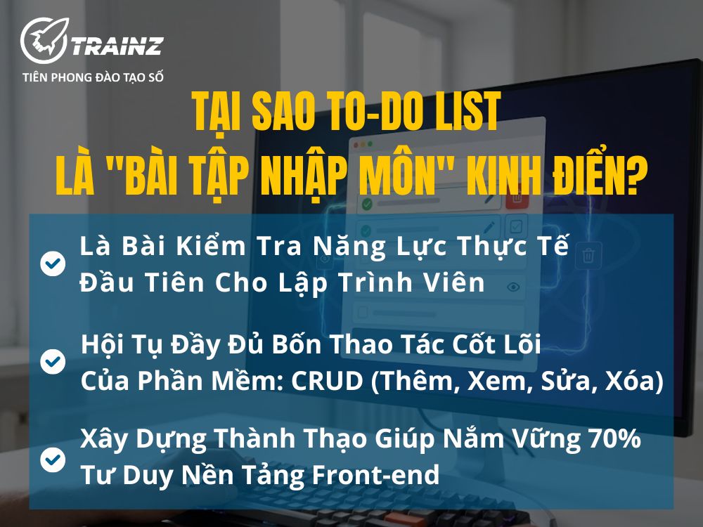 Tại sao to-do list là "Bài tập nhập môn" kinh điển?