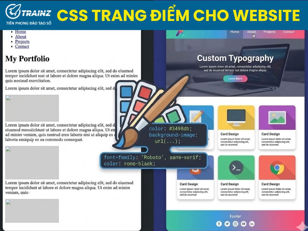 CSS: "Trang Điểm" và tạo phong cách