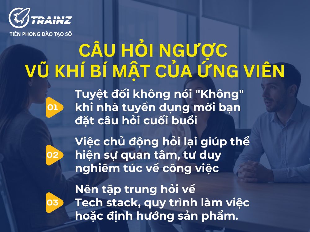 Câu hỏi ngược - Vũ khí bí mật của ứng viên